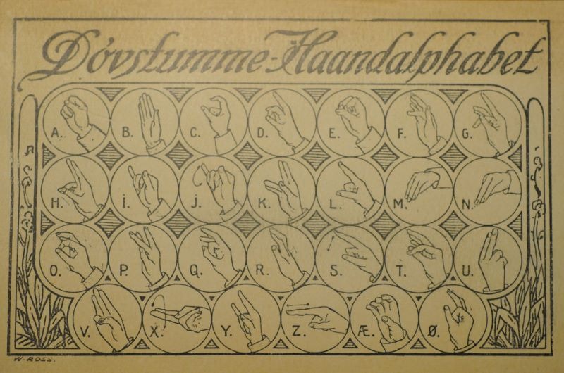 1916 Tegnet af Willy Ross for Socialdemokratisk Døvstumme-Forening "Fremad"